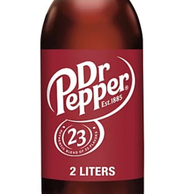 2 Liter Dr. Pepper.