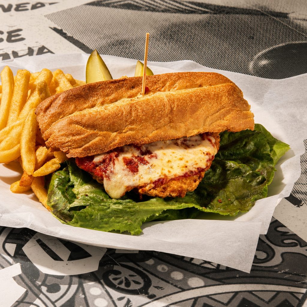 Chicken Parmesan Sandwich.