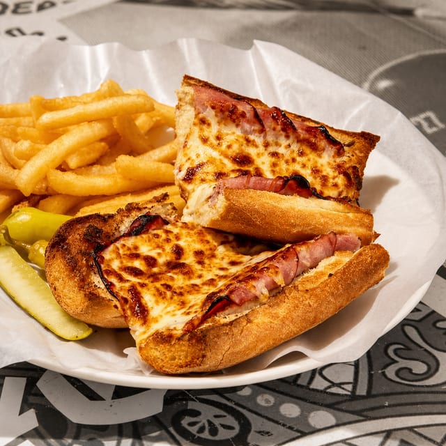 Hot Ham & Cheese Sandwich.