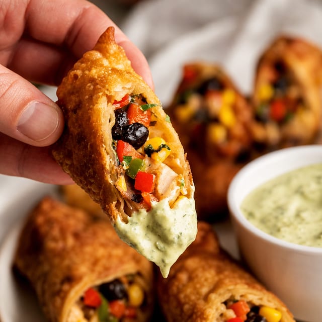 Southwest Eggrolls w/ Ranch.